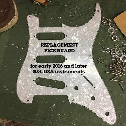 Pickguard for Made-in-Fullerton (USA) Instruments - Manufactured Early 2016 and Later