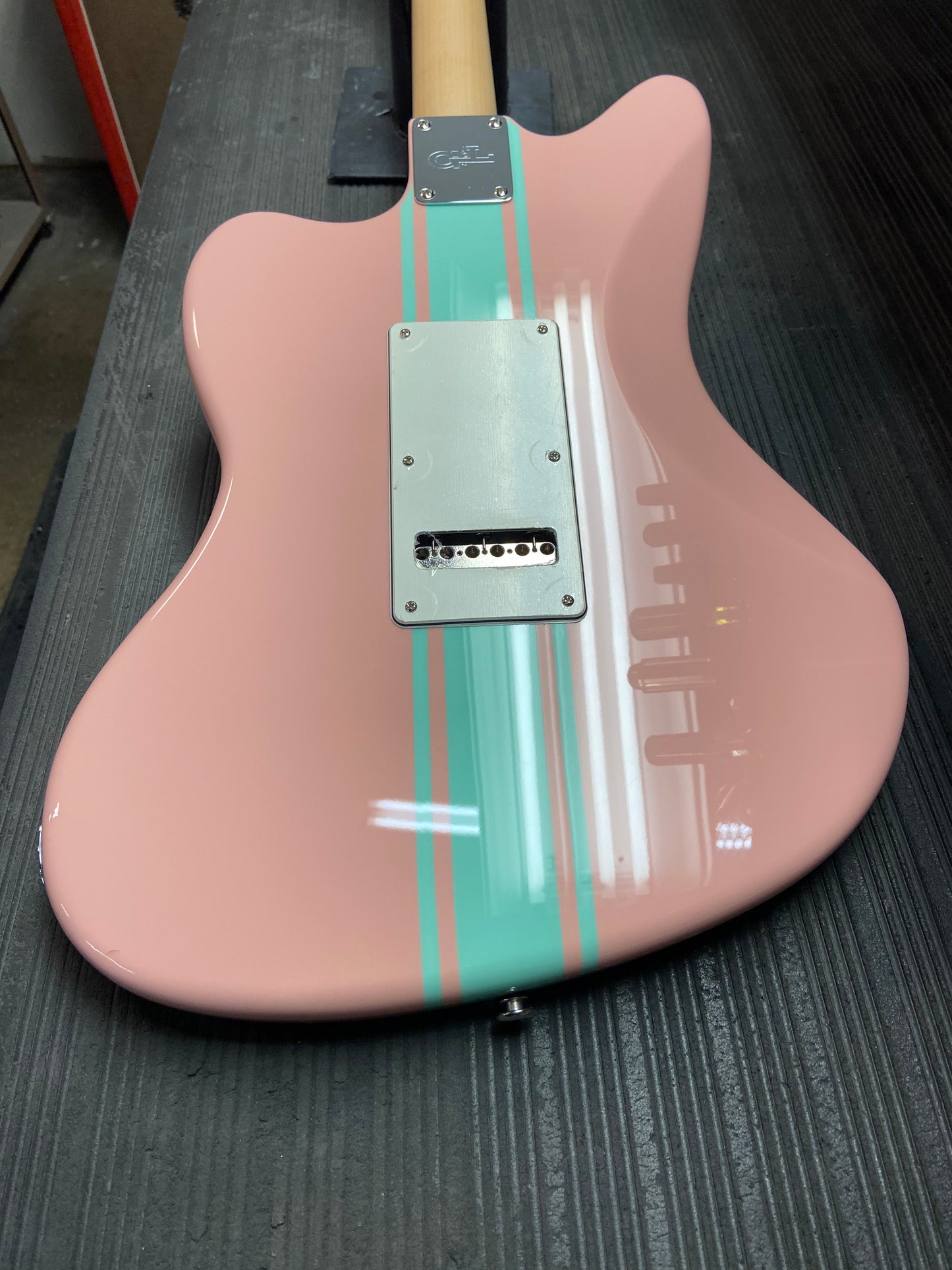 B-Stock Instruments - Custom Shop Doheny  - Shell Pink w/Surf Green Stripe - RW