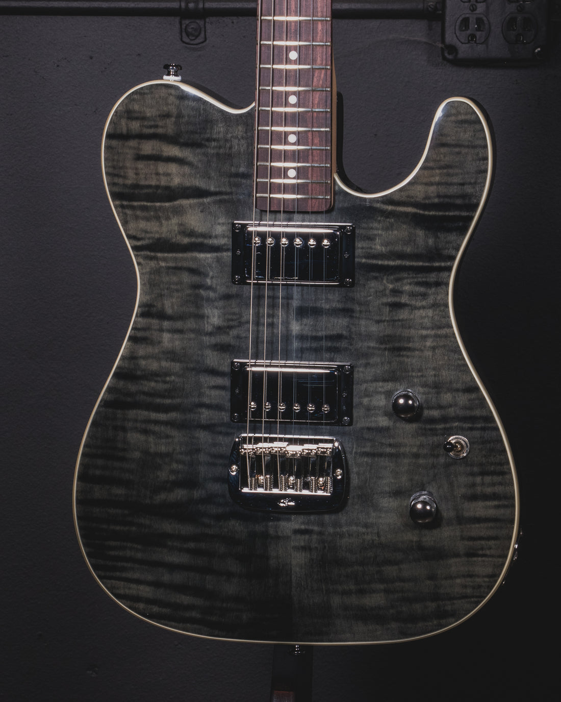 B-Stock Instruments - Tribute ASAT Deluxe Carved Top - Transparent Black - RW