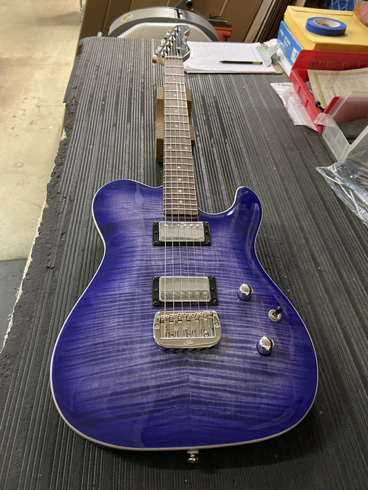 B-Stock - Tribute ASAT Deluxe Carved Top - Blueburst - RW
