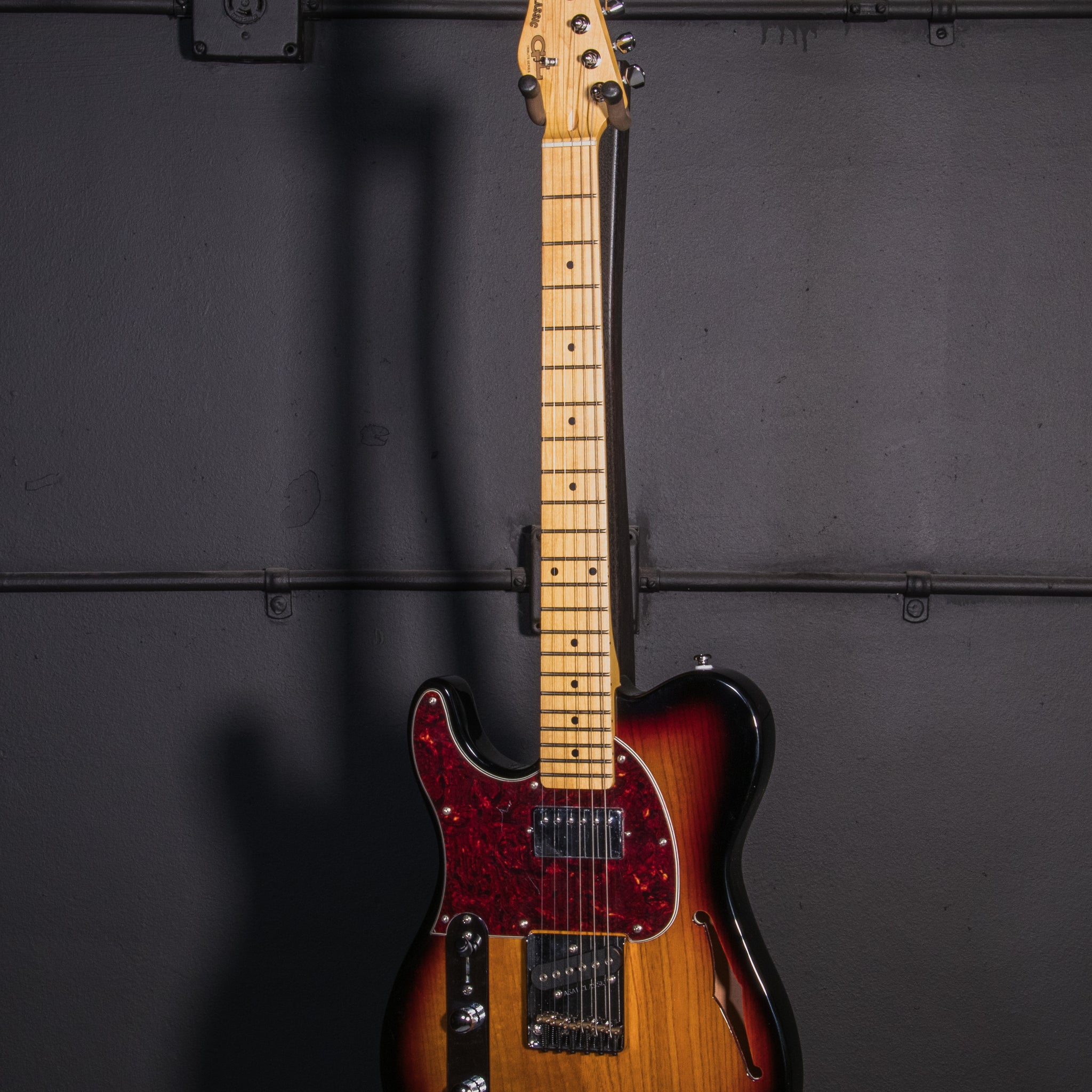 B-Stock Instruments - Tribute ASAT Classic Bluesboy Semi-Hollow Left-Handed - 3-Tone Sunburst - MP