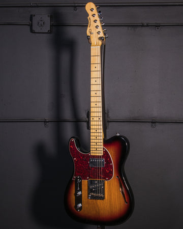 B-Stock Instruments - Tribute ASAT Classic Bluesboy Semi-Hollow Left-Handed - 3-Tone Sunburst - MP