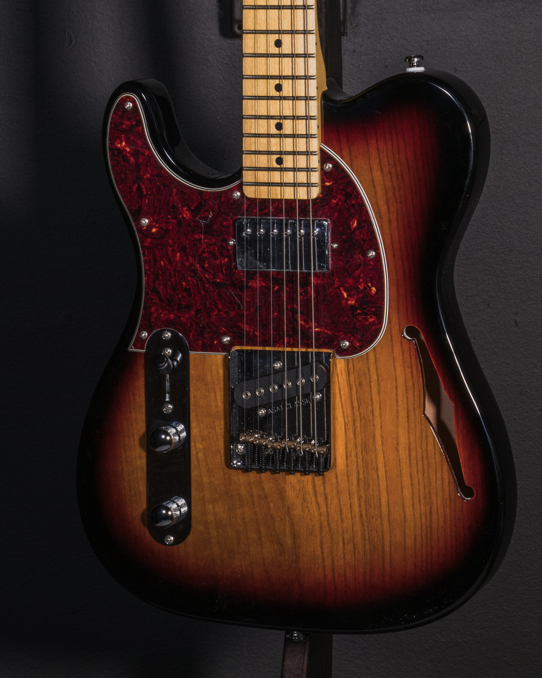 B-Stock Instruments - Tribute ASAT Classic Bluesboy Semi-Hollow Left-Handed - 3-Tone Sunburst - MP