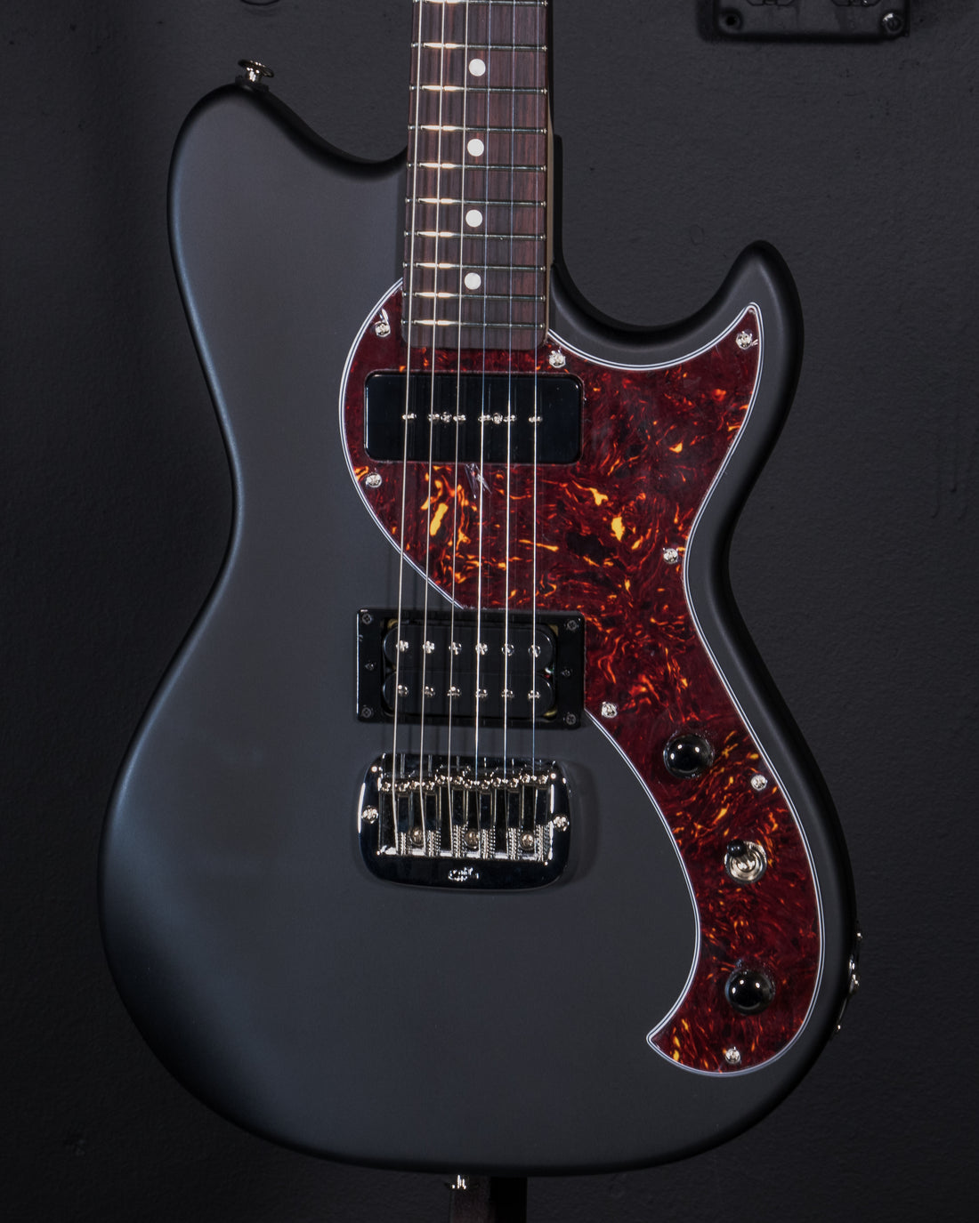 BTO - Fallout Guitar - Jet Black Satin "Frost" Top Coat - RW